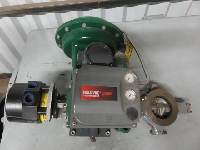 Fisher 3″-150 Butterfly Valve with actuator and positioner Unused