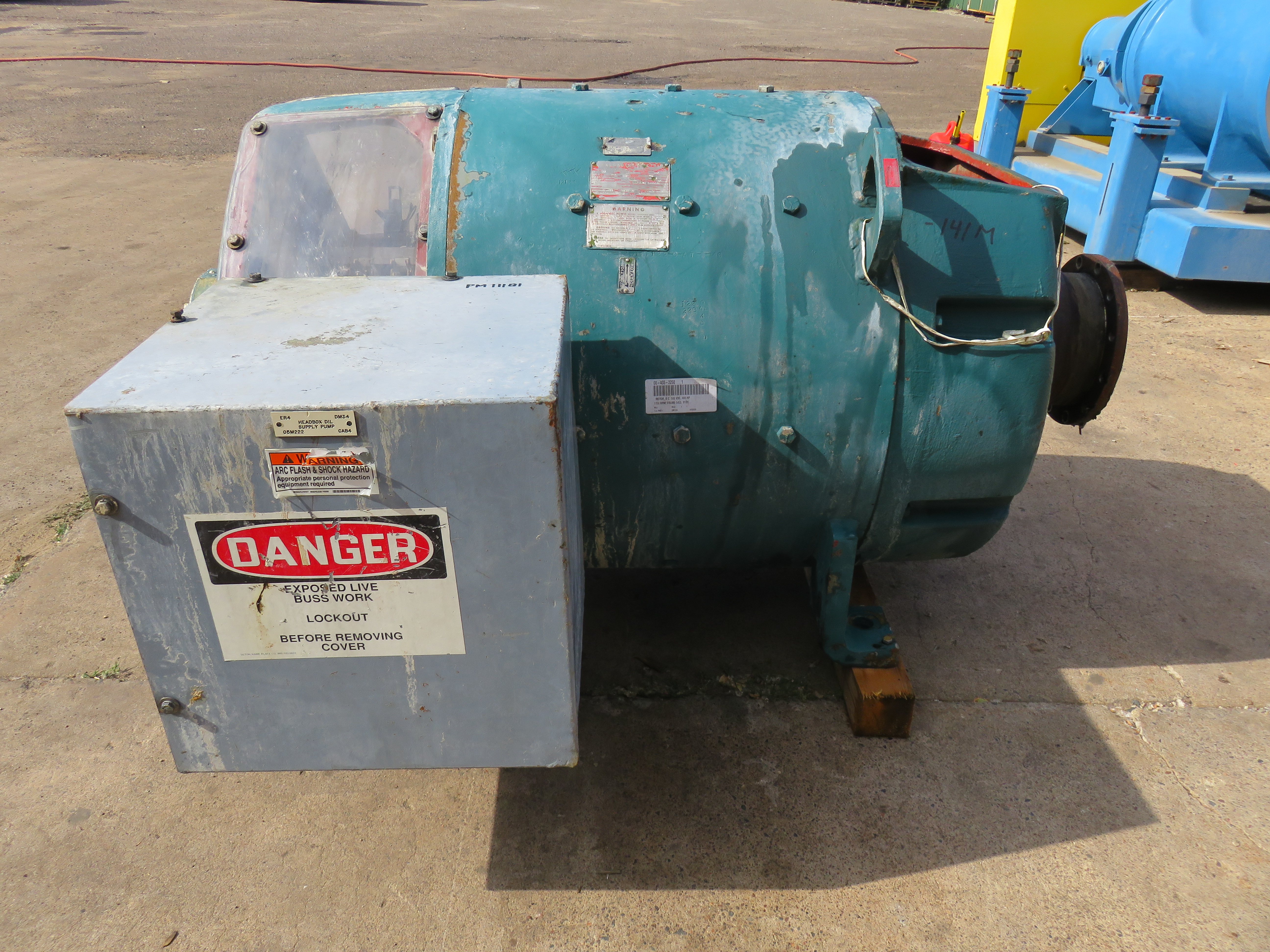 400 hp General Electric DC Motor 645 Amps 1150 rpm