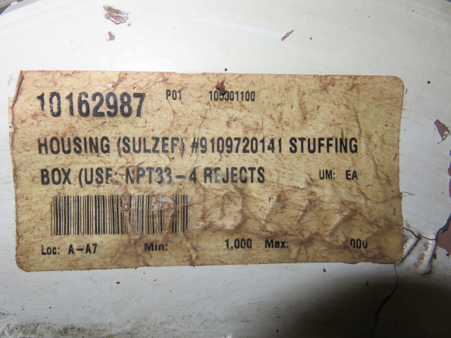 Sulzer NPT33-4  Stuffing Box Cover , Unused