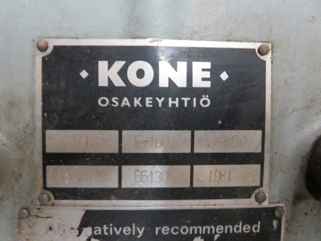Kone Gear Reducer HHV318 , E-100