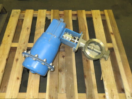 Jamesbury 4″-150  Butterfly Valve with Pneumatic Actuator  , Unused