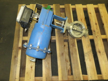 Jamesbury 4″-150  Butterfly Valve with Pneumatic Actuator and Positioner , Unused