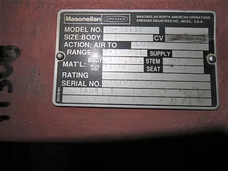Masoneilan Camflex II size 3″- 600 Rotary Control Valve model 35-35112