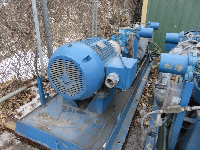 Sulzer Bingham multistage pump type MSE size 2x4x8.75 , 10/8 stages with base and motor