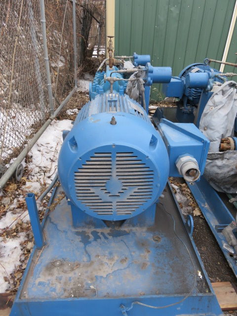 Sulzer Bingham multistage pump type MSE size 2x4x8.75 , 10/8 stages with base and motor