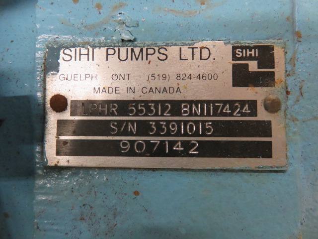SIHI  Vacuum Pump LPHR 55312 BN 117424