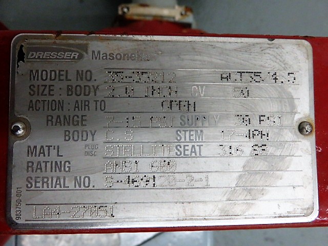 Masoneilan Camflex II size 2″- 600 Rotary Control Valve model 35-35212