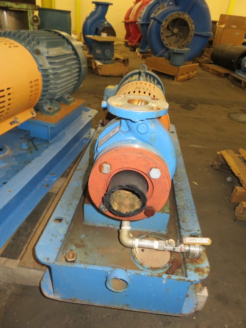 Goulds pump model 3196 STi size 2x3-6 with base and motor