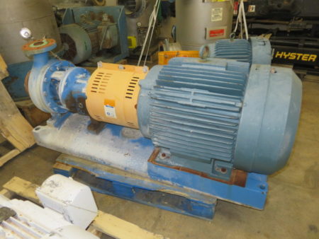 Goulds pump model 3196MTi i-Frame size 3×4-10 with base and motor , Material DI