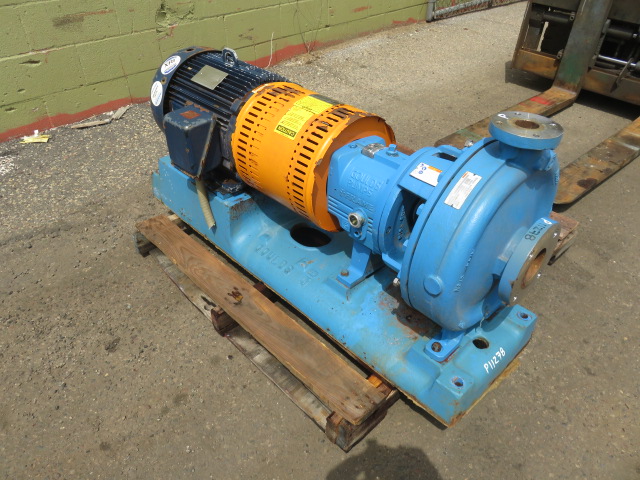 Goulds Pump Model 3196 MTi size 1.5×3-13 with base and motor