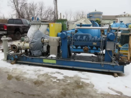 Sulzer Bingham multistage pump type MSE size 2x4x8.75 , 10/8 stages with Turbodyne Turbine