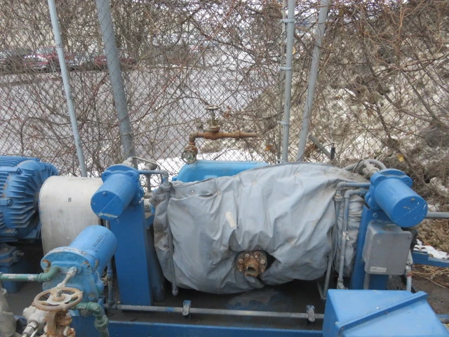 Sulzer Bingham multistage pump type MSE size 2x4x8.75 , 10/8 stages with base and motor