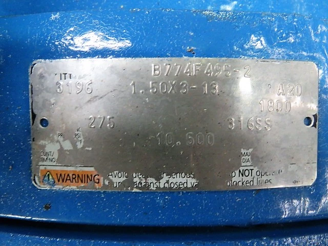 Goulds Pump Model 3196 MTi i-Frame size 1.5×3-13