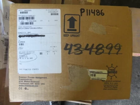 Rosemount 3051S1CD0A2F12A1AB1K5M5L4 , Cal. 0-3″ H2O Unused