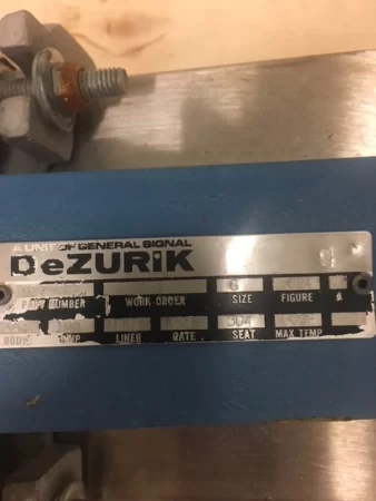 Dezurik 6″-150 Knife Gate Valve Hand Wheel Operated