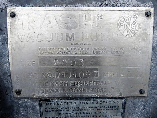 Nash Vacuum Pump size CL2003