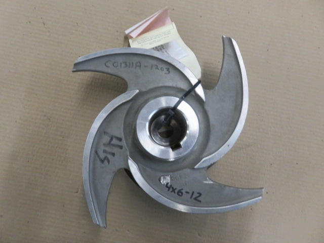 Impeller to fit Goulds 3175 size 4×6-12, 4 vane, 316ss