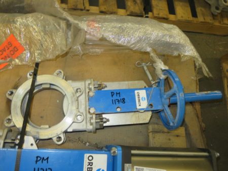 6″ 150# Orbinox Knife Gate Valve Hand Wheel Operated