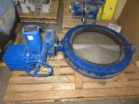 30″ 150# Keystone butterfly Valve with Flowserve Electric Actuator ; Unused Condition