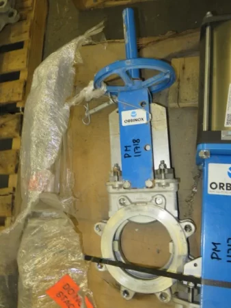 6″ 150# Orbinox Knife Gate Valve Hand Wheel Operated