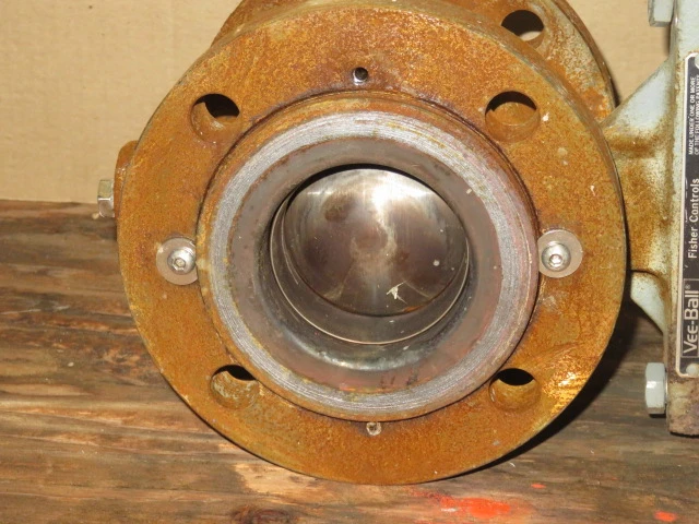 Fisher 3″ V150 V-Ball Control Valve Steel Body Material