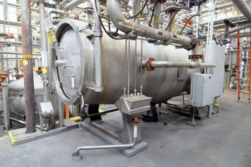 LFC Lochem Roto Jet Wet Cake Discharge Filter, Approximate 990 Square Feet Filter Area, Model RJWCD 92/1200/44 DC, Duplex 2205 Stainless Steel