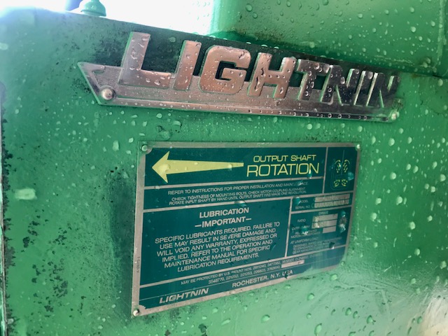 Lightnin Agitator Model 86-C-15 Ratio 30.2 Output Rpm 39