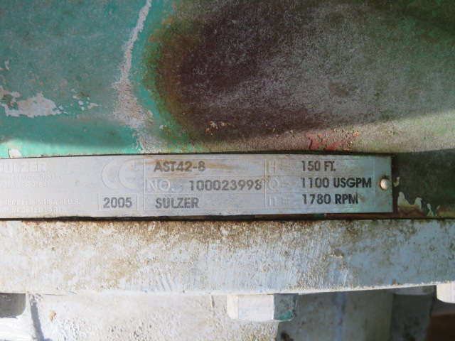 Ahlstrom Sulzer Pump model AST42-8 Stainless