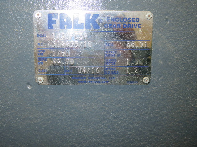 Falk Enclosed Gear Drive Model 1030FC34; Ratio 38.91