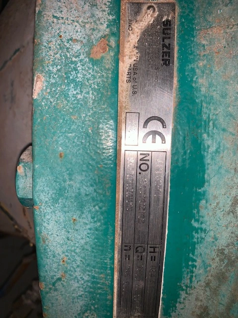 Sulzer pump model APT52-14 size 16×14-20 Material A890