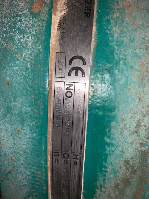 Sulzer pump model APT52-14 size 16×14-20 Material A890