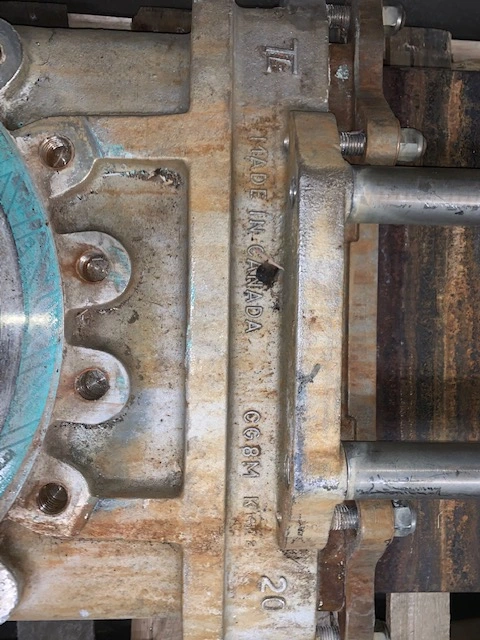 Trueline TL 20″ Knife Gate Valve Hand Wheel Gear Operated