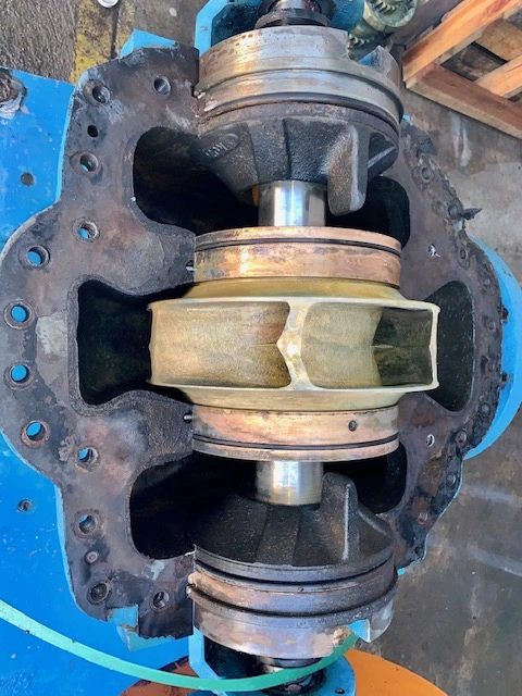Goulds ITT pump type 3408 model 100 size 8×10-12L with base and motor