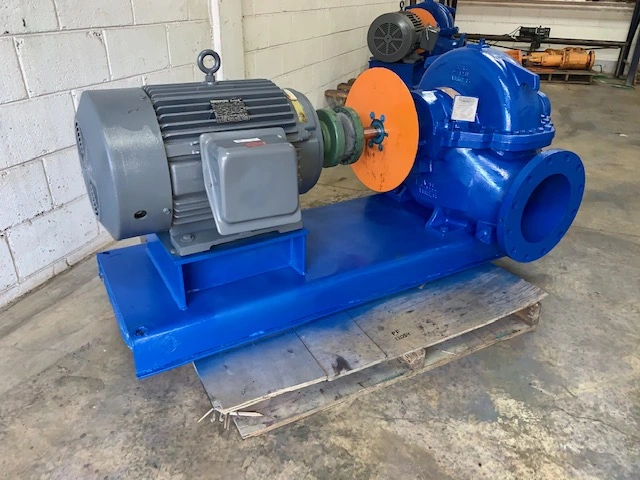 Goulds ITT pump type 3408 model 100 size 8×10-12L with base and motor
