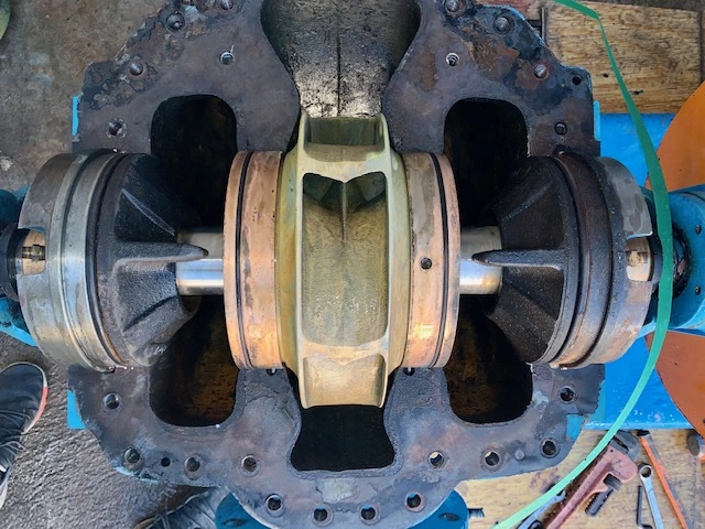 Goulds ITT pump type 3408 model 100 size 8×10-12L with base and motor