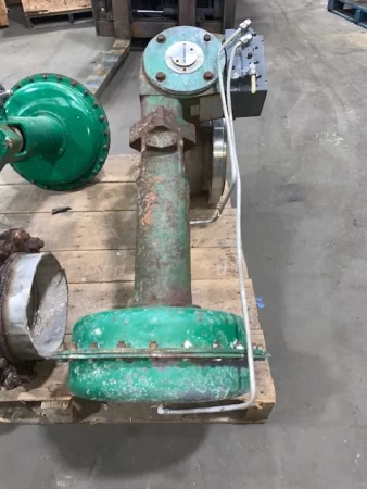 10″ -150# Type V150 Fisher V-Ball Control Valve , Stainless