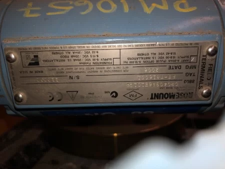 4″-600# Rosemount Vortex Model 8800CR040SA6E1T1Q4 Cal. 10.891 Unused