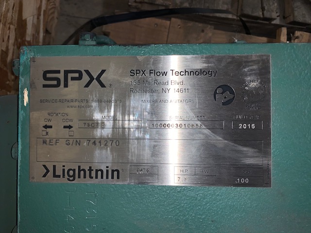 SPX Lightnin 73-C-75 Top Mount Agitator, Ratio 16.7 to 1, Unused Storeroom Spare
