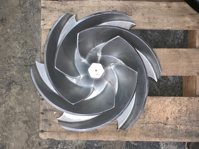 Impeller for Goulds 3196 6×8-15 diameter 14-1/4″ Open Stainless