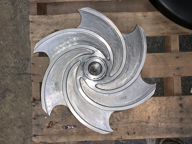 Impeller for Goulds 3196 6×8-15 diameter 14-1/4″ Open Stainless