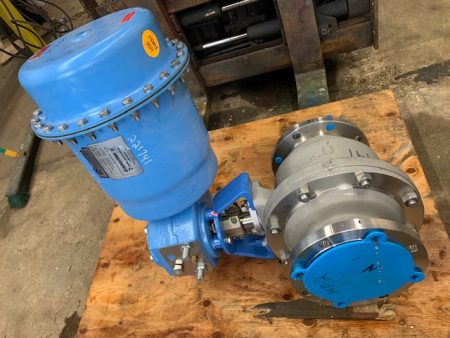 6″-150# Jamesbury Standard Bore Series Ball Valve Air Operated Stainless Unused