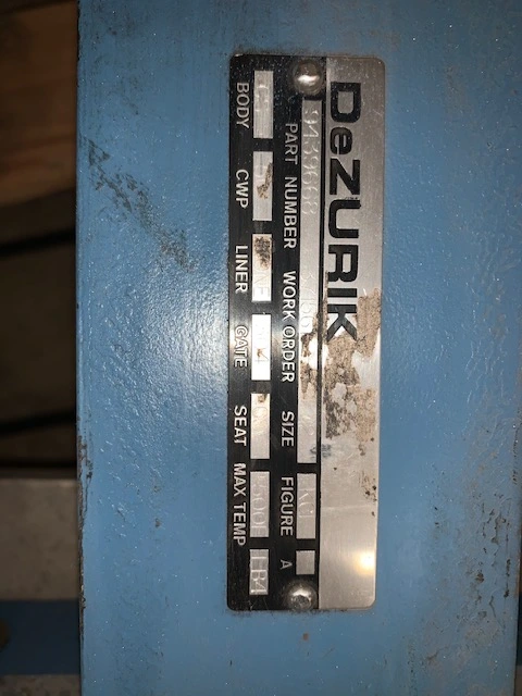 12″ Dezurik Knife Gate Valve Figure KCI Air Operated , Unused