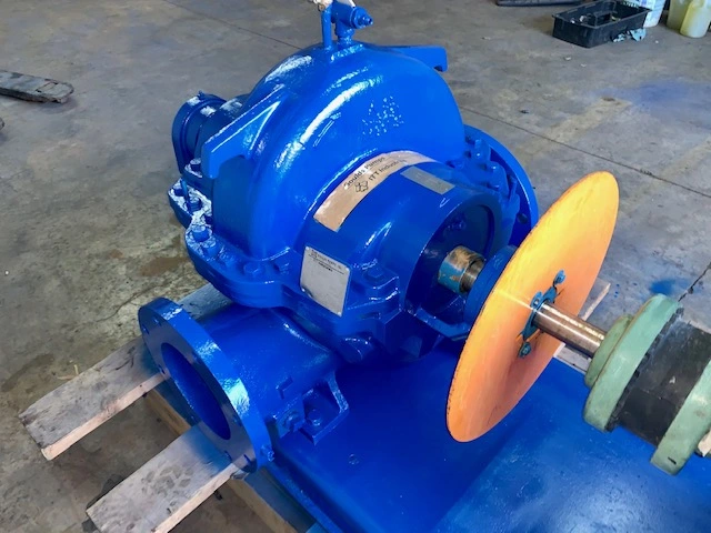 Goulds pump model 3408 size 8×10-12L with base and motor