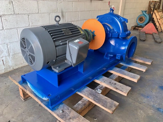 Goulds pump model 3408 size 8×10-12L with base and motor