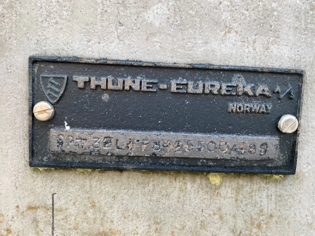 Thune Eureka Sludge Press Model SP-32L