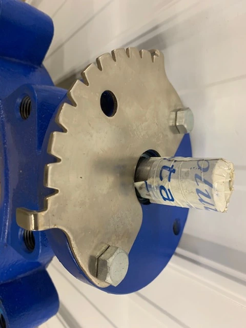 12” butterfly, lever operator, rubber lined, New Storeroom Spare