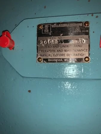 SPX Waukesha Size 60 Positive Displacement Pump, Rebuilt Storeroom Spare
