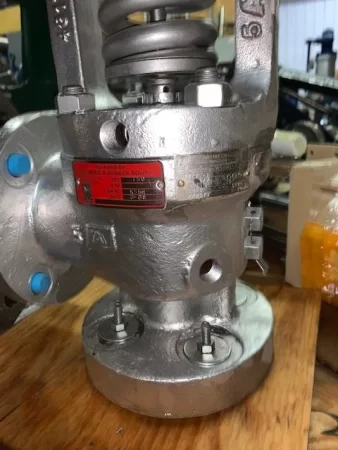 Consolidated Safety Relief Valve, Size 1 1/2”, Type 2717D-1, Material WCB Steel, Rebuilt Storeroom Spare
