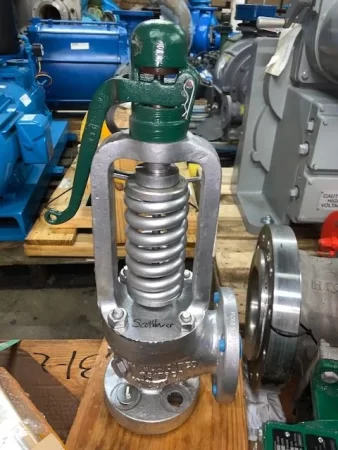 Consolidated Safety Relief Valve, Size 1 1/2”, Type 2715D-1, Material WCB Steel, NEW Storeroom Spare
