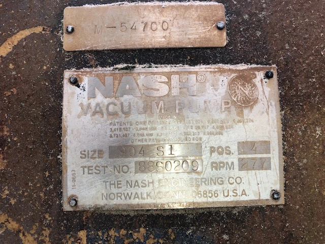 Nash Vacuum Pump model 904 S1